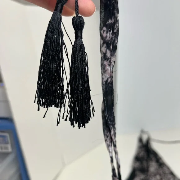 TopShop Metallic Snakeskin Print Belted Dress Size 6 - Picture 10 of 10